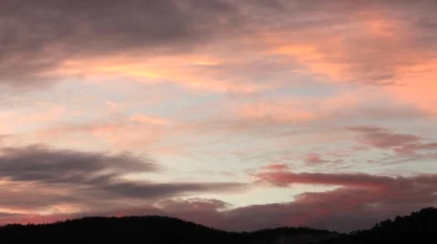 Sunset sky and clouds, Australia Stock Footage 45158518