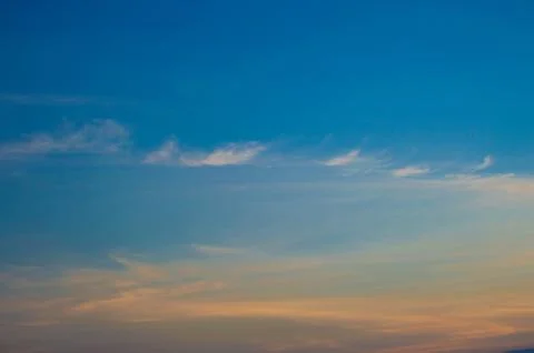 Sunset sky and clouds background Foto stock