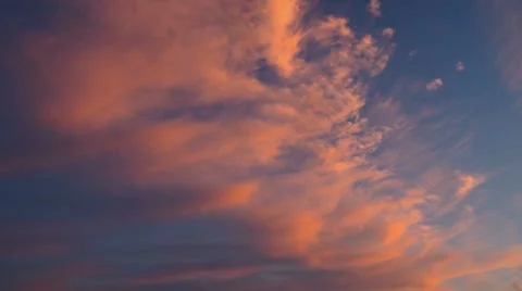 Sunset sky and clouds Stock Footage