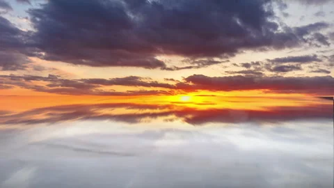 Sunset sky and clouds Stock Footage 297088945