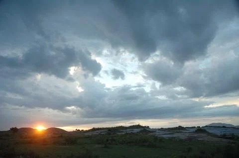 Sunset Sky and clouds 스톡 사진
