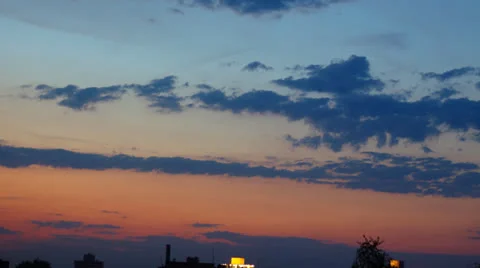 Sunset. sky and clouds timelapse Stock Footage 25782437