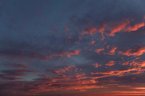 Sunset Sky Background Overlay (06) Stock Photos