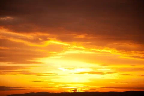 Sunset Sky Background Stock Photos