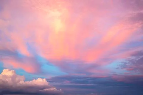 Sunset sky background Stock Photos