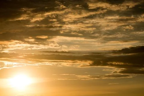 Sunset sky background Stock Photos