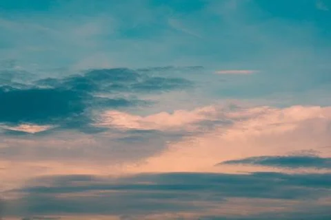 Sunset sky background Stock Photos