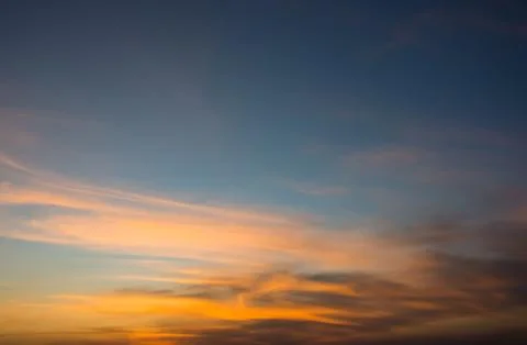 Sunset Sky Background Stock Photos