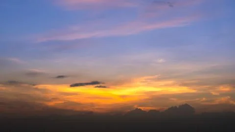 Sunset Sky Background in summer Stock Photos