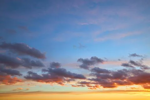 Sunset sky backgrounds for 3D rendering. Foto stock