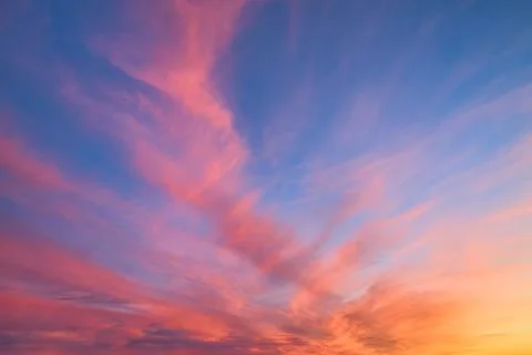 Sunset sky backgrounds for 3D rendering. Foto stock