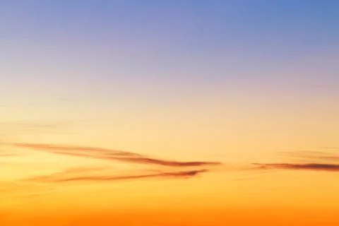 Sunset sky backgrounds. Modern clean and minimal look. Stock Photos