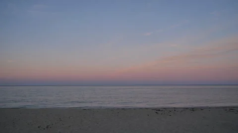 Sunset Sky on Beach B Continuous Sequence Pt4 of 40 Stock Footage 240522445