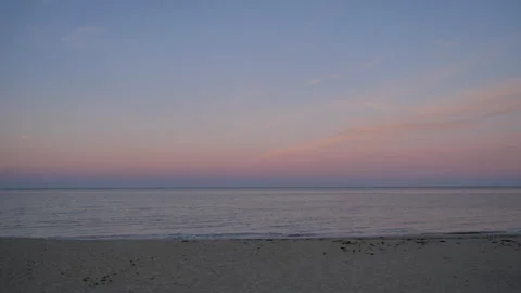 Sunset Sky on Beach B Continuous Sequence Pt7 of 40 Stock Footage 240524692