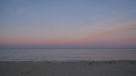 Sunset Sky on Beach B Continuous Sequence Pt8 of 40 Stock Footage 240525043
