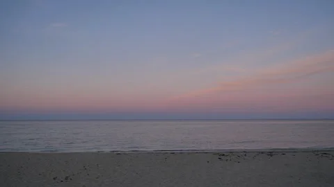 Sunset Sky on Beach B Continuous Sequence Pt9 of 40 Stock Footage 240526118