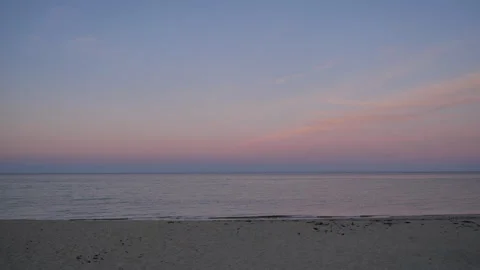 Sunset Sky on Beach B Continuous Sequence Pt10 of 40 Stock Footage 240526831