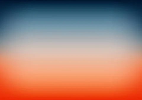 Sunset Sky Blue Orange Gradient Background Stock Illustration