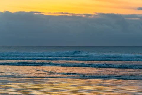 Sunset Sky, Cloud, and Ocean, abstract background Foto stock