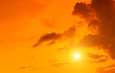 Sunset sky with cloud Stock Photos