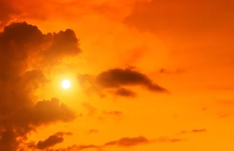 Sunset sky with cloud Foto stock