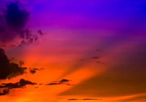 Sunset sky with cloud Foto stock