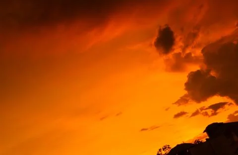Sunset sky with cloud Stock Photos