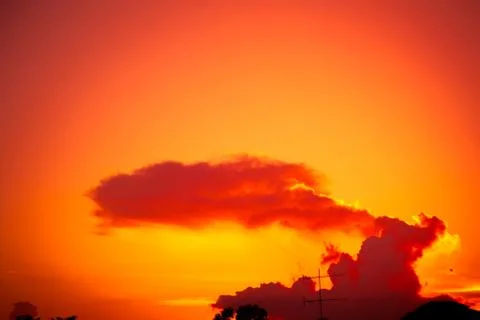 Sunset sky with cloud Foto stock