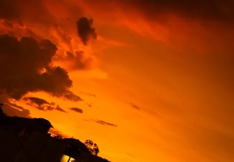 Sunset sky with cloud Foto stock