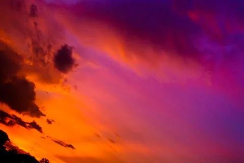 Sunset sky with cloud Foto stock