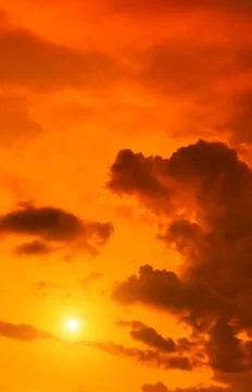 Sunset sky with cloud Stock Photos