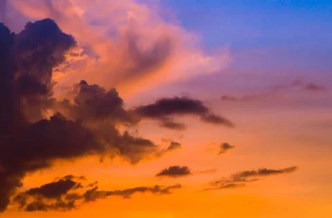 Sunset sky with cloud Stock Photos
