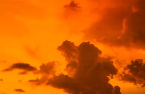 Sunset sky with cloud Stock Photos