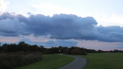 Sunset sky. Clouds and light Stock Footage 119870796