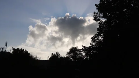 Sunset sky. Clouds and light Stock Footage 119870949