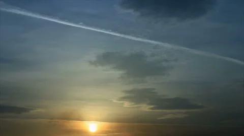 Sunset sky clouds Stock Footage 65499225