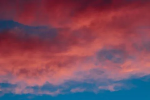 Sunset sky clouds Stock Photos