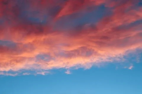 Sunset sky clouds 库存照片