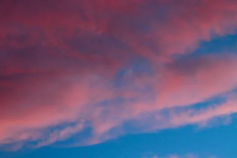 Sunset sky clouds 库存照片