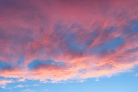 Sunset sky clouds 库存照片