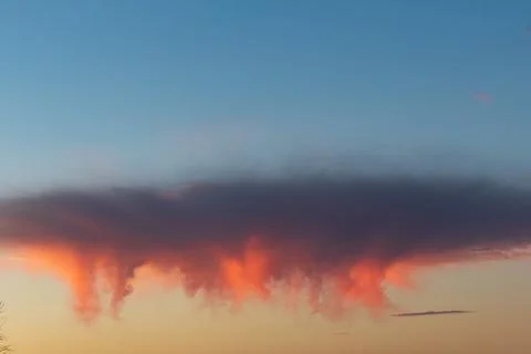 Sunset sky clouds Stock Photos