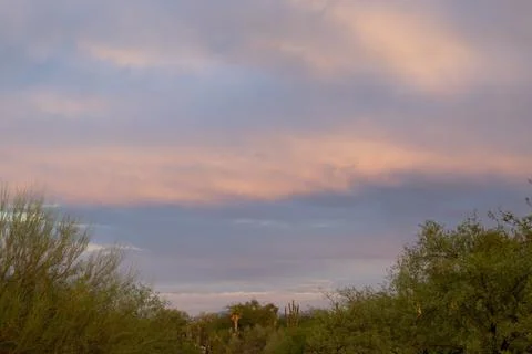 Sunset sky clouds Stock Photos