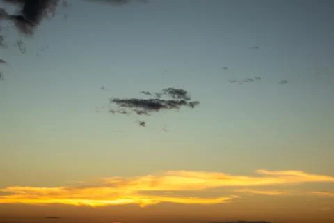 Sunset Sky with Clouds Fotos de archivo