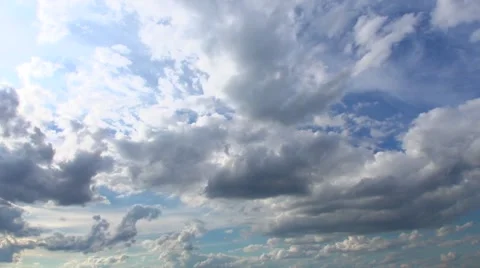 Sunset sky with clouds. Timelapse Stock Footage 42043001