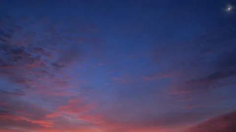 Sunset sky clouds timelapse  库存影片 91350686