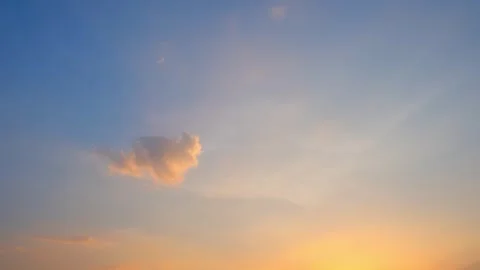 Sunset sky with clouds in timelapse video Stock Footage 242905674