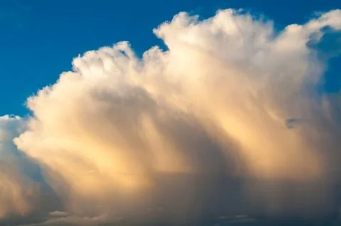 Sunset sky cloudscape nature background with copy space Stock Photos