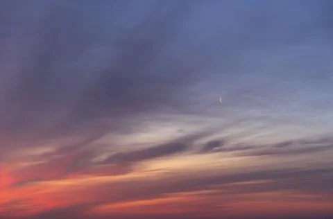 Sunset sky colors Stock Photos