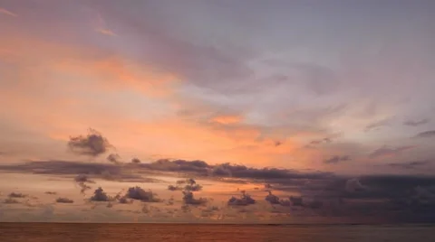 Sunset sky to darkness timelapse shot, darkening clouds and welkin 스톡 동영상 52894690