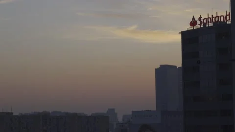 Sunset Sky in downtown Stock-Footage 148167638